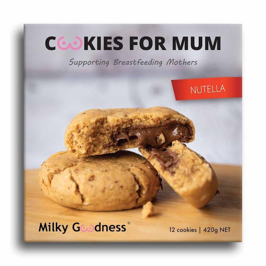 Milky Goodness Nutella Lactation Cookies 12-Pack - Deliciously Boost Your Milk Supply