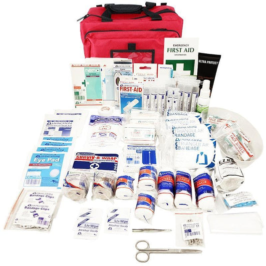 Livingstone Sports First Aid Kit - Extra Large Complete Set in Heavy Duty Red Bag