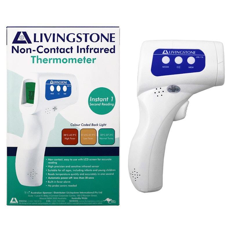 Livingstone Non-Contact Infrared Thermometer Heavy Duty 1Piece