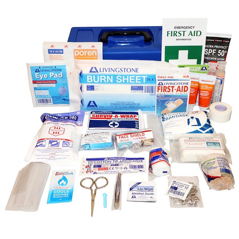 Livingstone Work Vehicle First Aid Kit In Large Plastic Case Bundle