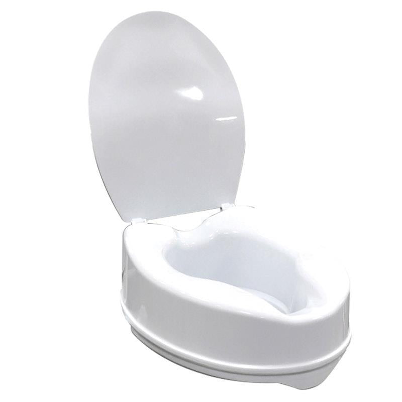 Equipmed Raised Over Toilet Seat White