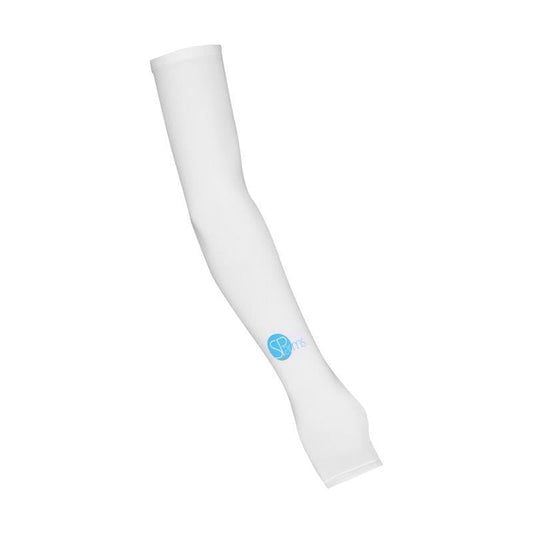 SParms UPF50+ Sun Protection Arm Sleeves with Thumbhole (White) - Large