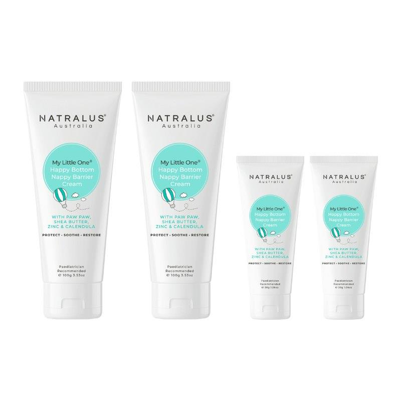 Natralus My Little One Happy Bottom Nappy Barrier Cream Bundle