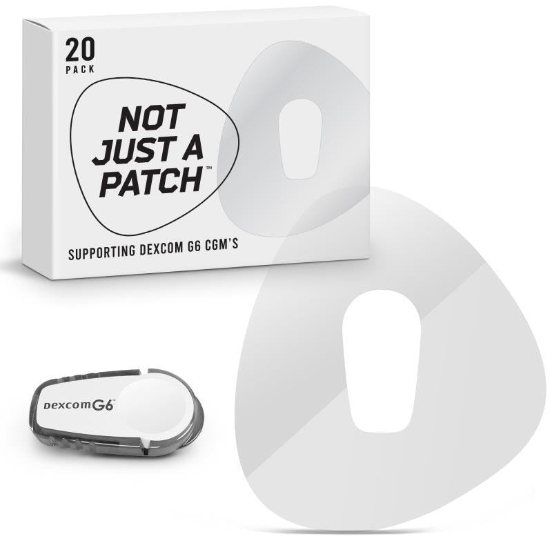Not Just a Patch Dexcom G6 Patches - Clear 20pk