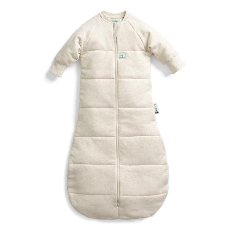ergoPouch Jersey Sleeping Bag 2.5 TOG Sleeved Oatmeal Marle 8-24Months
