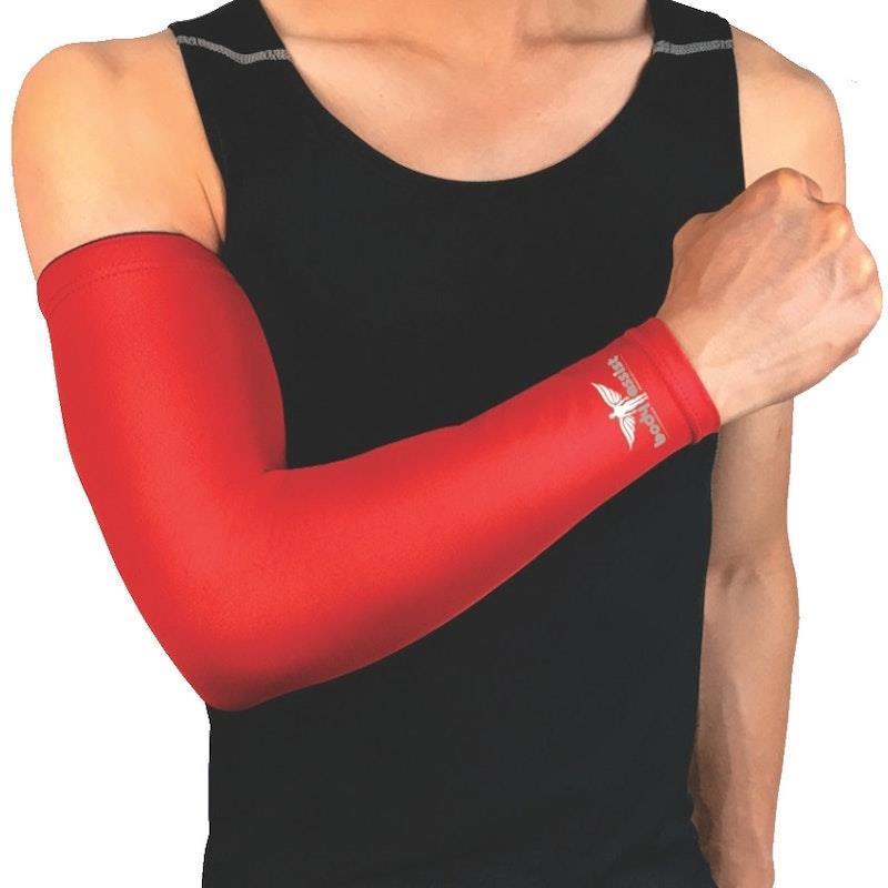 BodyAssist Compression Arm Sleeve Red MEDIUM (2 PACK) Bundle