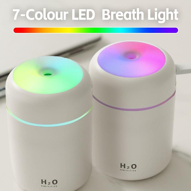 Living Today Mini LED Ultrasonic Humidifier - 300ML 1 Unit