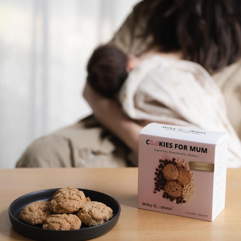 Milky Goodness Mixed Flavour Box 12-Pack - Lactation Cookies for Every Craving