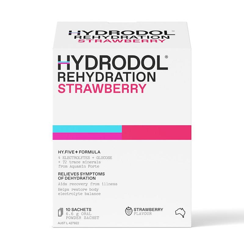 Hydrodol Rehydration Strawberry - 10 Sachets for Optimal Hydration