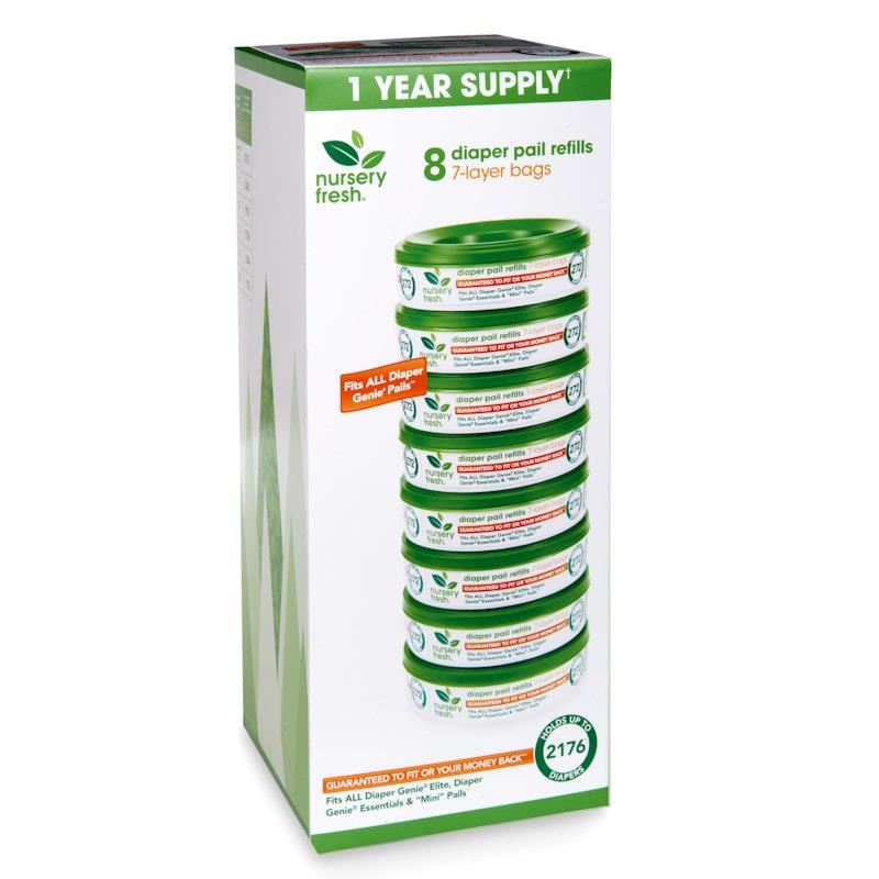 Munchkin Nursery Fresh Diaper Pail Refills - 8 Pack