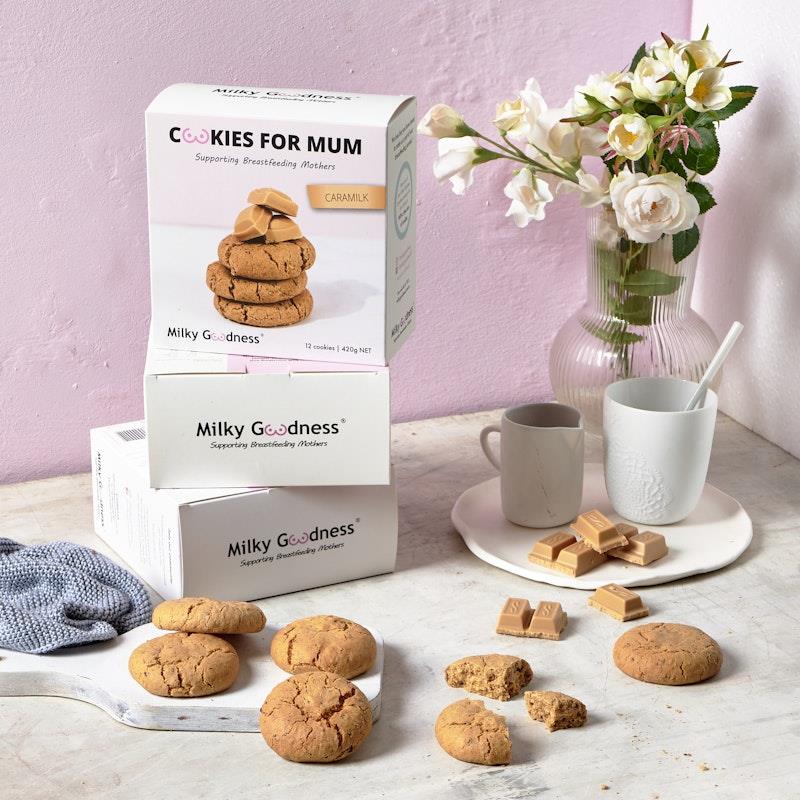 Milky Goodness Caramilk Lactation Cookies 12 Pack - Delicious Milk Boosting Treats