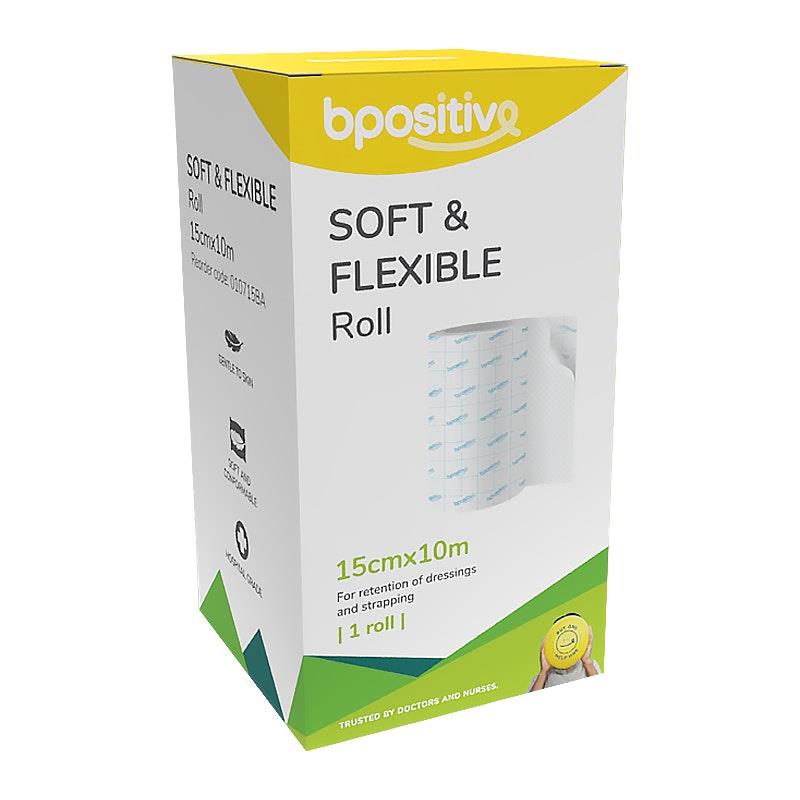 bpositive Soft & Flexible Medical Roll - 15cm x 10m (1 Pack)