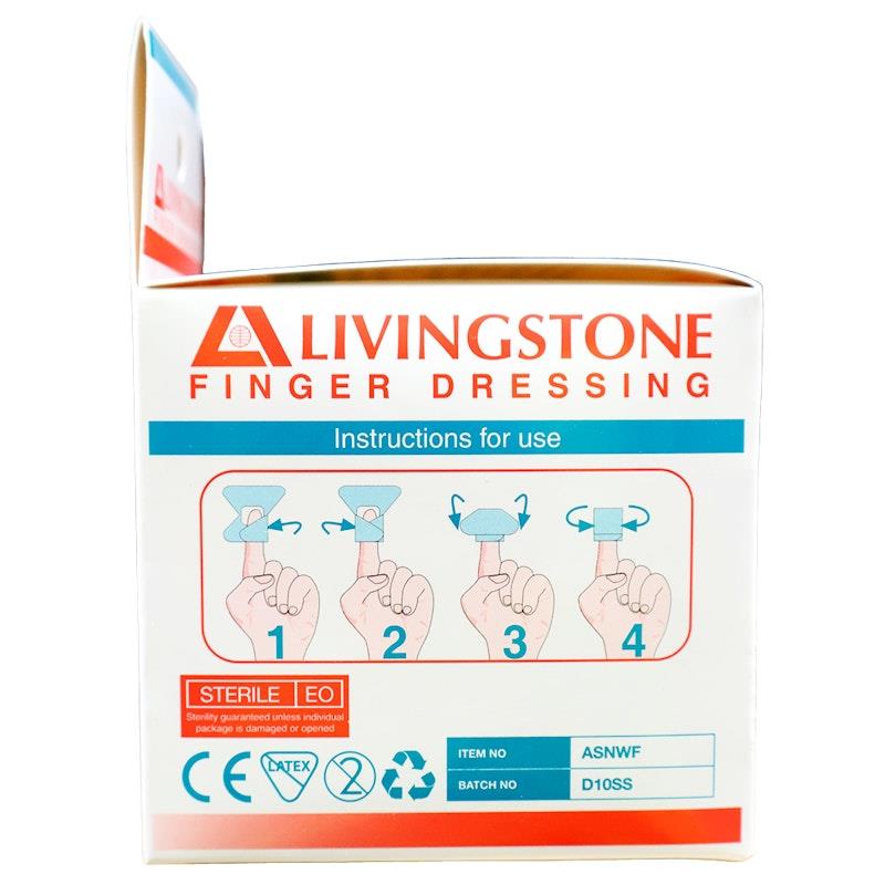 Livingstone Medium Adhesive Joint Knuckle Dressing - Non-Adherent Pad 5 x 4.5cm (50 Pieces/Box)