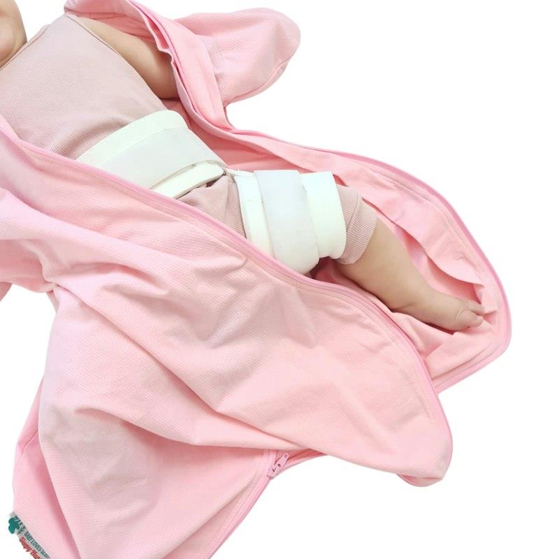 Baby Loves Sleep Sleepy Hugs 'Cool' Extra-Wide Sack - Candy Pink (Summer) 0-3M