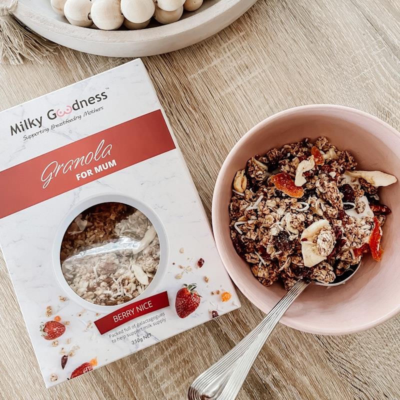 Milky Goodness Berry-Nice Lactation Granola 350g - Healthy Breakfast for Nursing Moms
