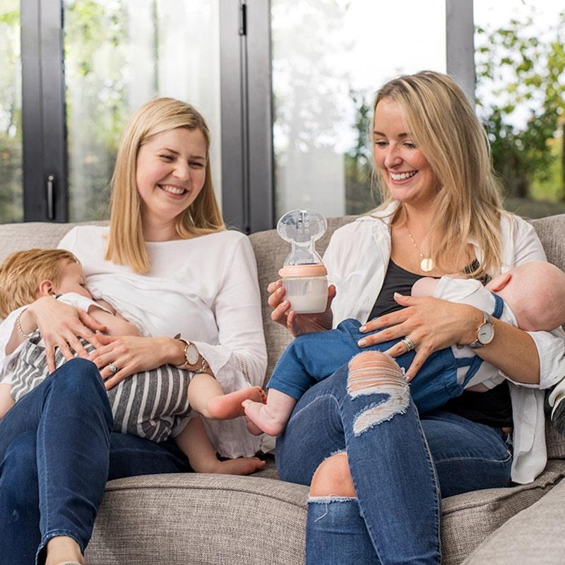 Haakaa Generation 3 Breast Pump and Bottle Top Set - Peach