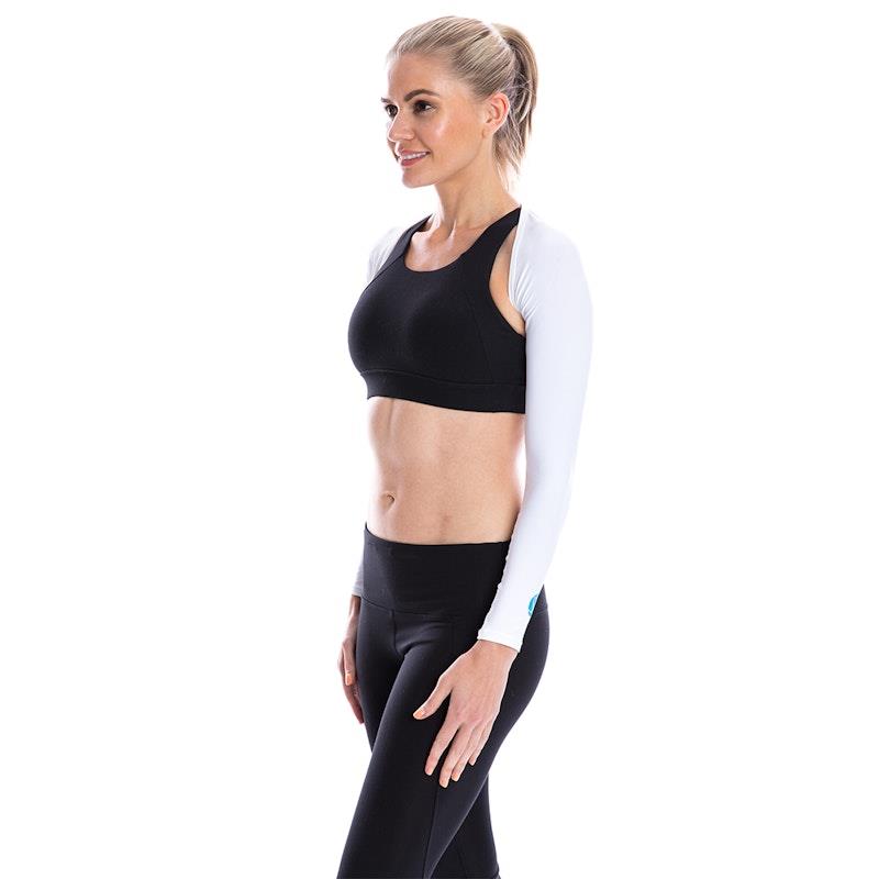 SParms UPF50+ Shoulder Wrap (White) - Small for Ultimate Sun Protection