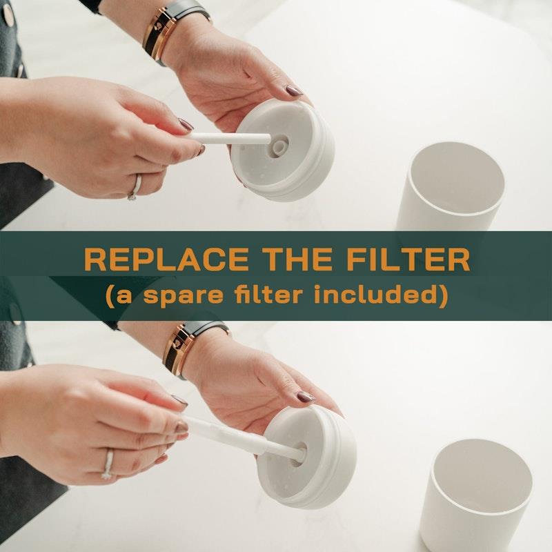 Living Today Mini LED Ultrasonic Humidifier - 300ML 1 Unit