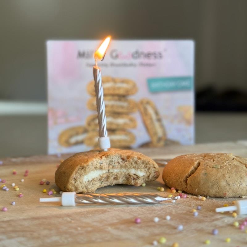 Milky Goodness Birthday Cake Lactation Cookies - 12 Pack