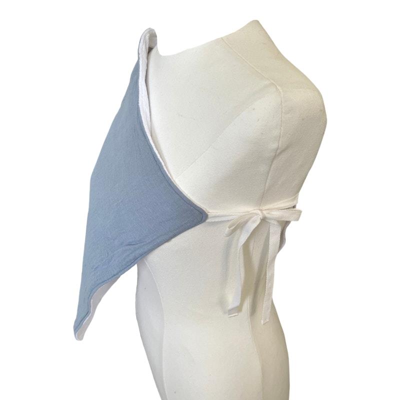 Tie Up Burp Cloth and Nursing Cover in Blue - Versatile and Stylish