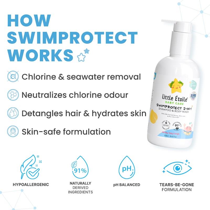Little Etoile SwimProtect 2-in-1 Shampoo & Body Wash (2+ Years) - 2 Pack