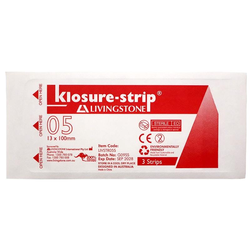 Livingstone Klosure-Strip Reinforced Wound Skin Closure Strips - 150 Pieces