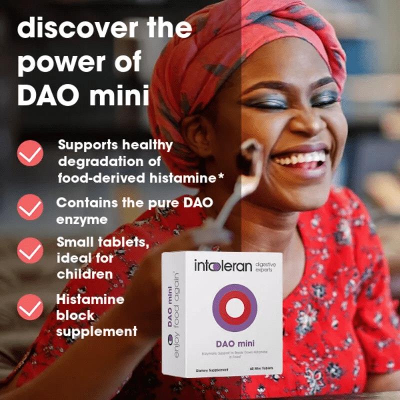 Intoleran DAO Mini - 60 Tablets for Histamine Intolerance