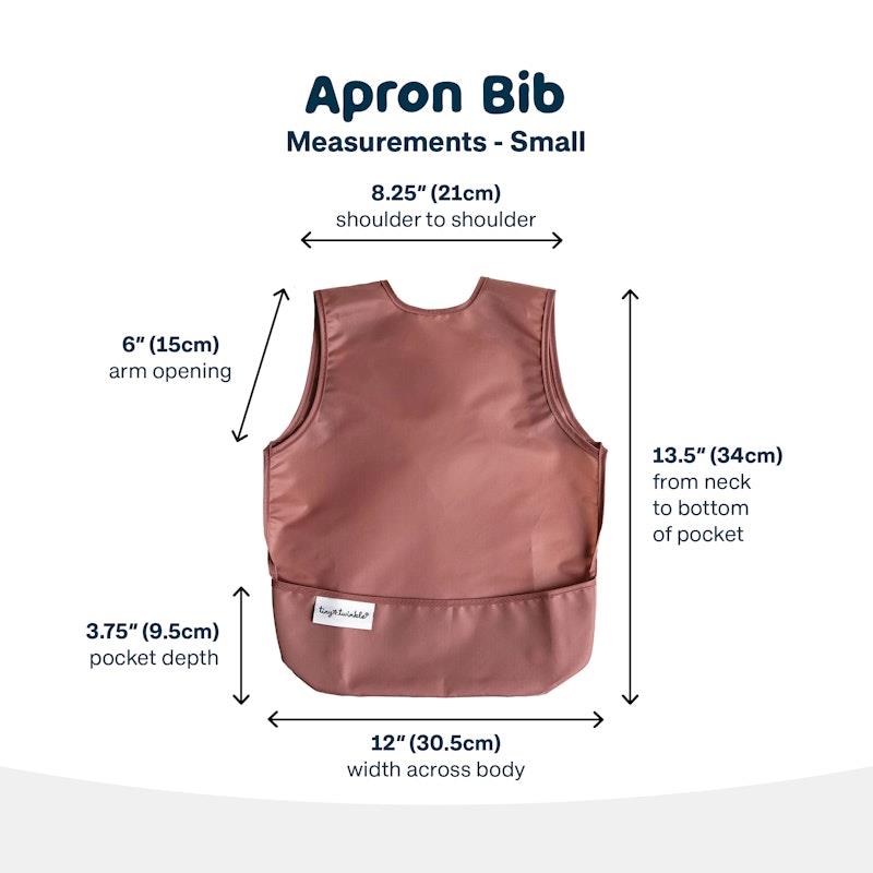 Tiny Twinkle - Mess-Proof Apron Bib 2 Pack - Taupe & Dandelion (2-4Y)