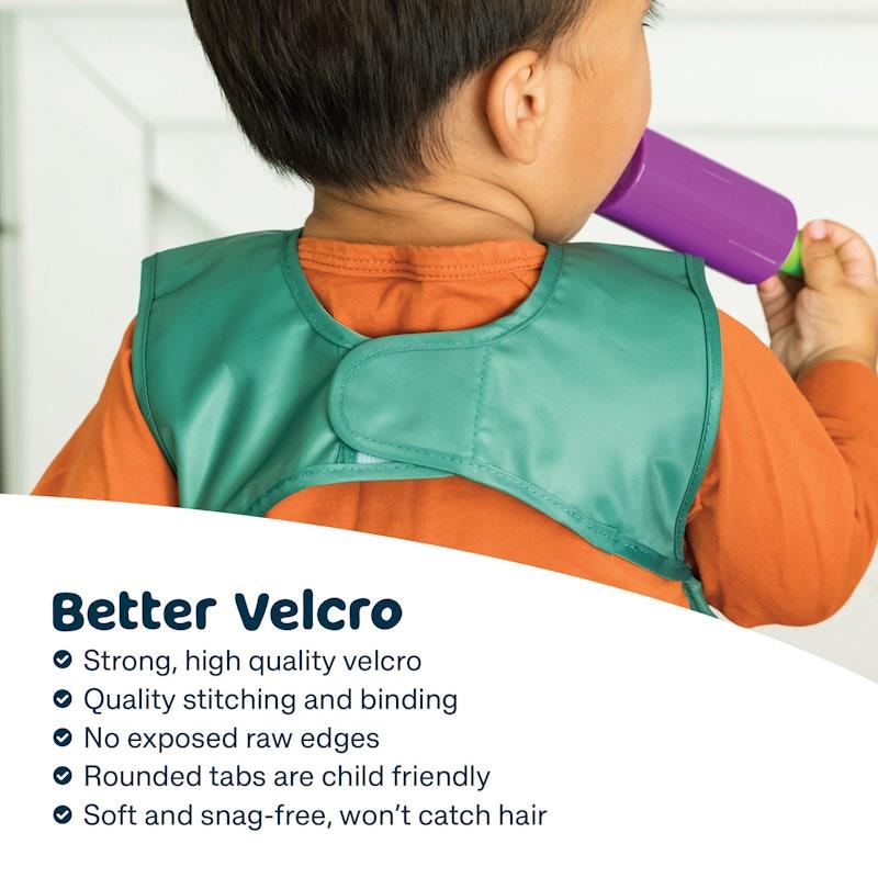 Tiny Twinkle - Mess-Proof Apron Bib 2 Pack - Taupe & Dandelion (6-24M)