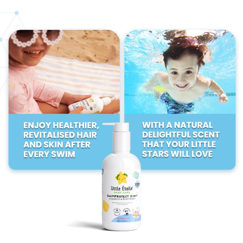 Little Etoile SwimProtect 2-in-1 Shampoo & Body Wash (2+ Years) - 2 Pack