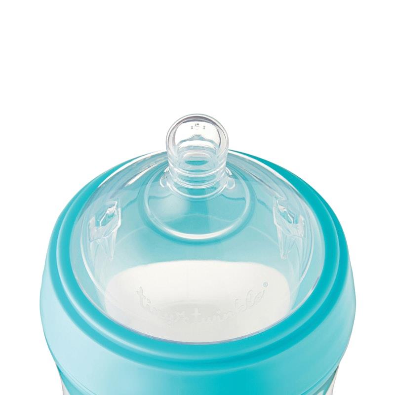 Tiny Twinkle - Silicone Baby Bottle - Mint 180ml for Newborns