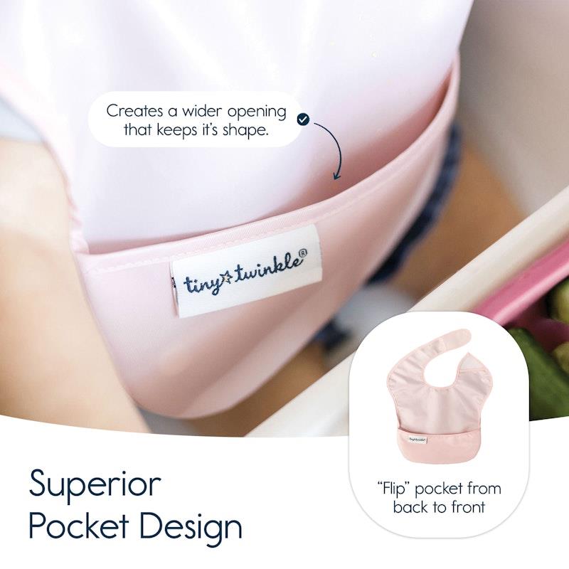 Tiny Twinkle - Mess-Proof Easy Bib 5 Pack Girl Set (6-36M)