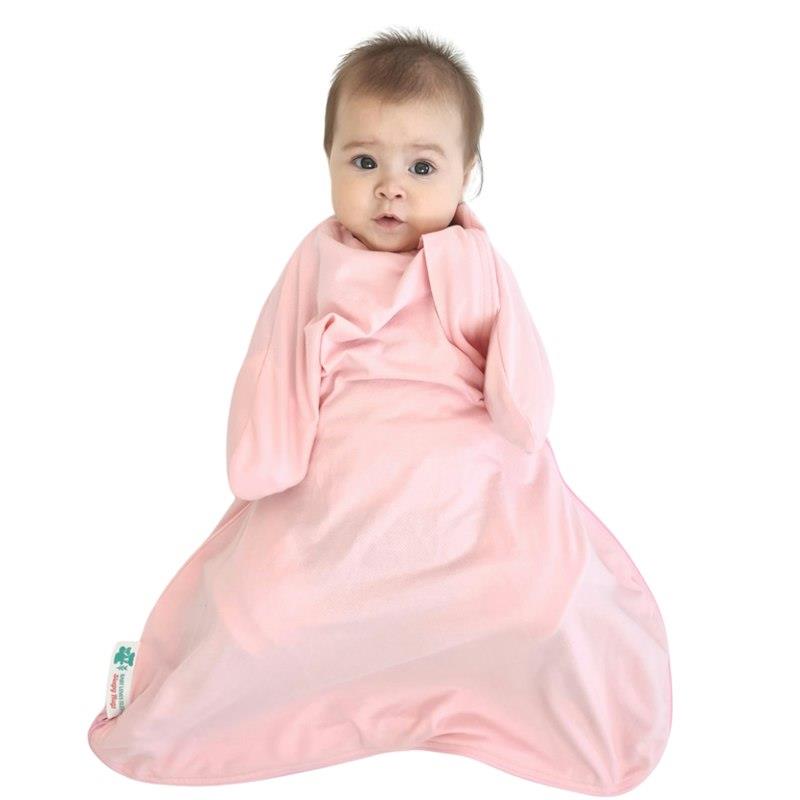 Baby Loves Sleep Sleepy Hugs 'Cool' Extra-Wide Sack - Candy Pink (Summer) 0-3M
