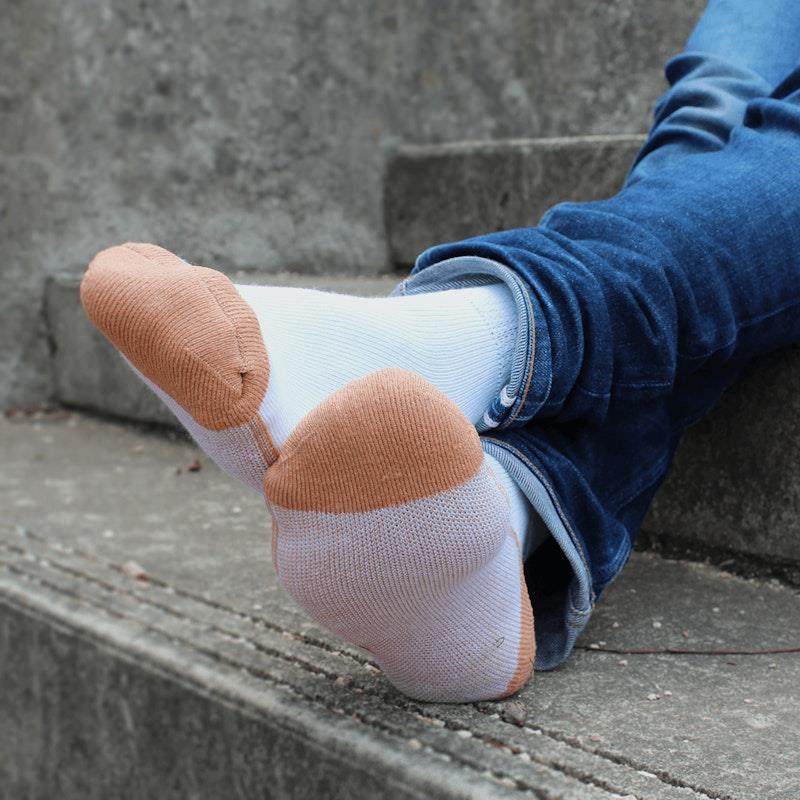 Glucology Copper-Based Loose Top Classic Socks - 2 Pairs Grey Extra Large