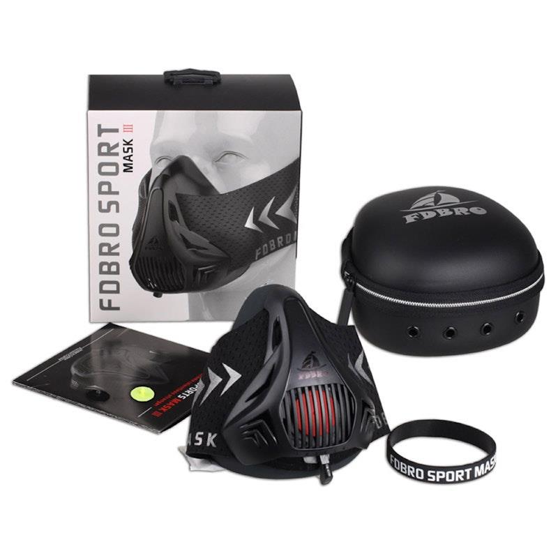 FDBro Training Mask 3.0 - High Altitude Elevation Stimulation + Carry Case - Medium