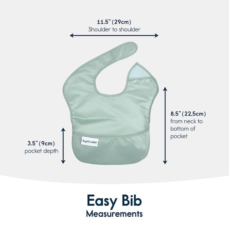 Tiny Twinkle - Mess-Proof Easy Bib 5 Pack Girl Set (6-36M)