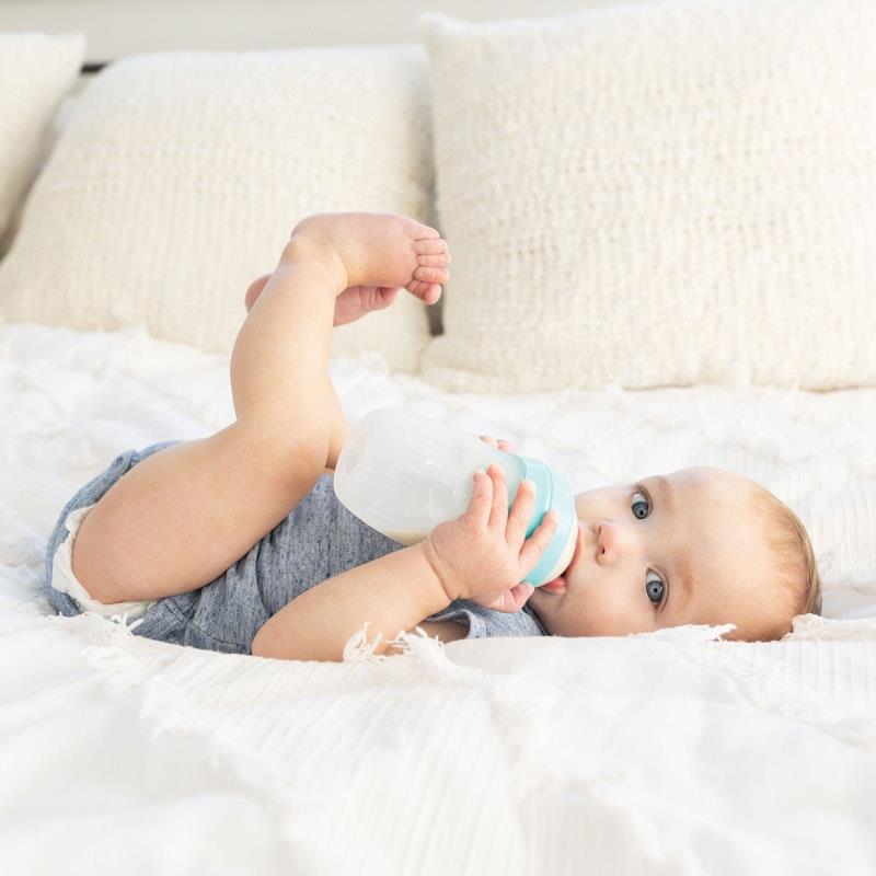 Tiny Twinkle - Silicone Baby Bottle - Mint 180ml for Newborns