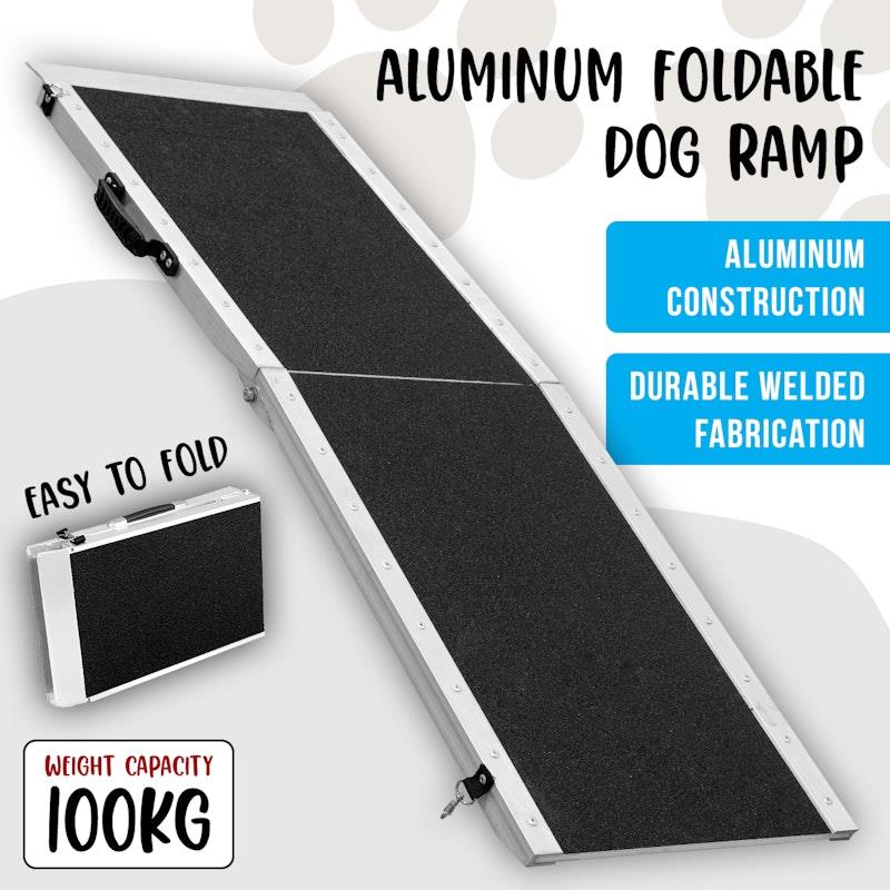 Furtastic Aluminium Foldable Dog Ramp 122 x 38cm