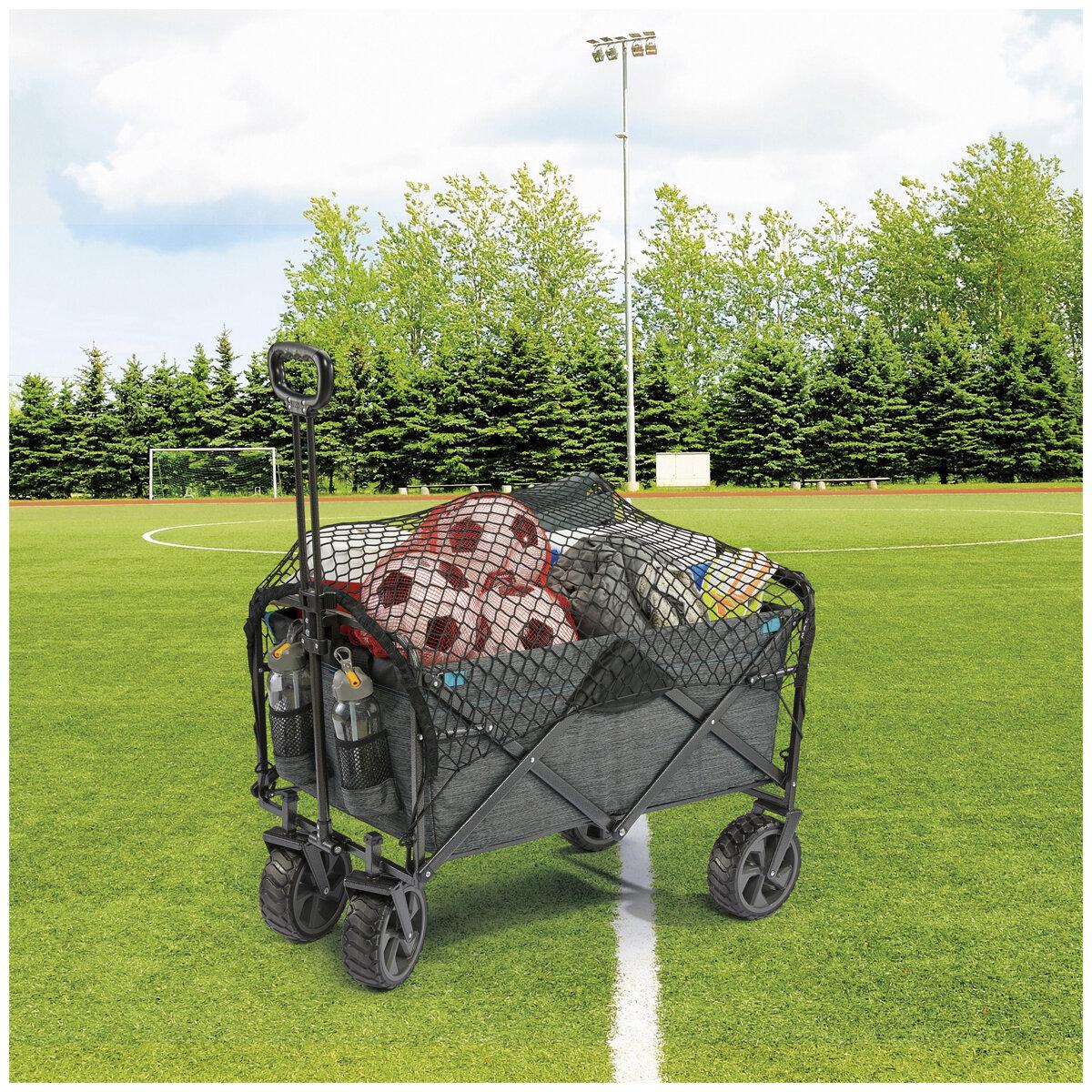 Mac Sports Extra Large Folding Wagon With Cargo Net