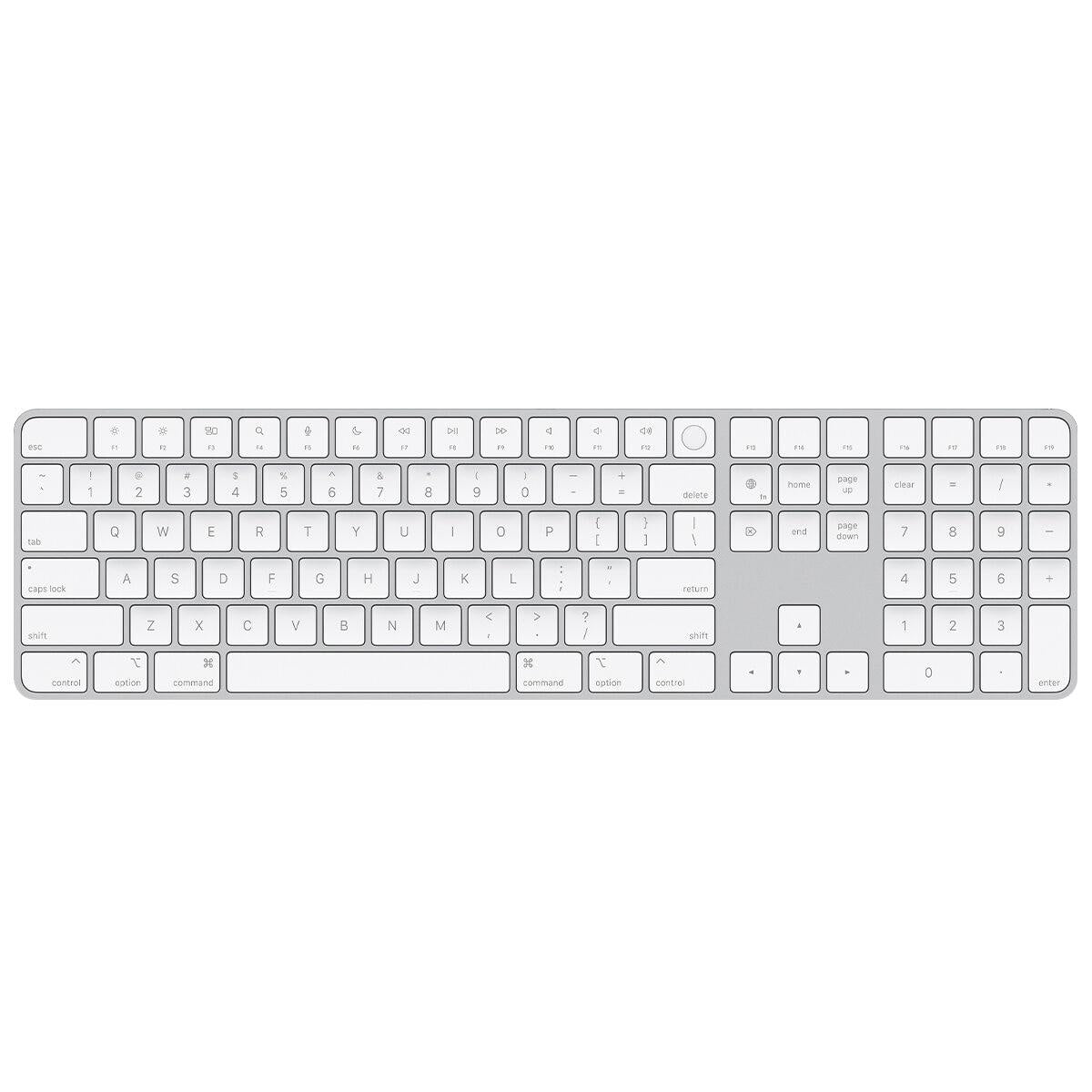 Magic Keyboard With Touch ID And Numeric Keypad For Mac Models With Apple Silicon US English White Keys