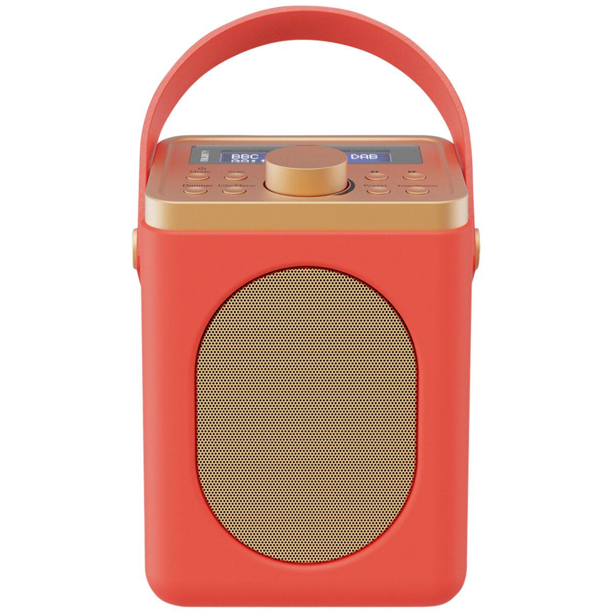 Majority Little Shelford Bluetooth and DAB Radio with Bluetooth Red