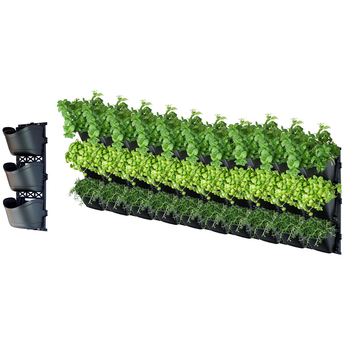 Maze TRI Large Vertical Garden With 10 Frames And 30 Pots