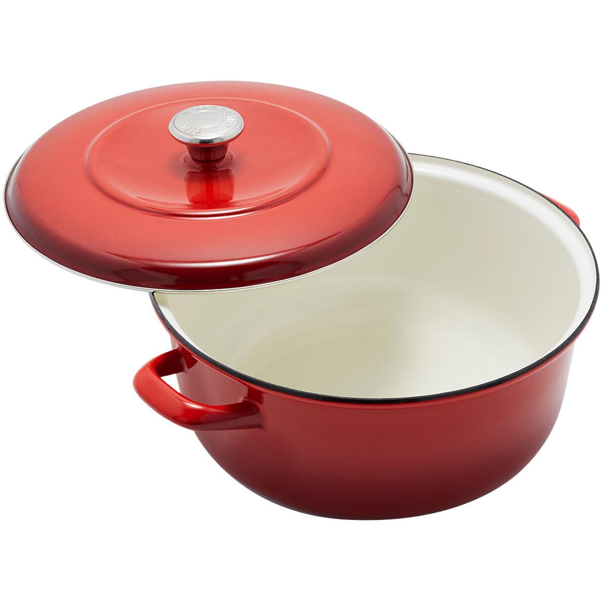 Merten and Storck Enameled Iron Dutch Oven 5L Lava Red