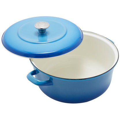 Merten and Storck Enameled Iron Dutch Oven 5L Caribbean Blue