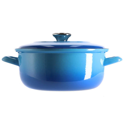 Merten and Storck Enameled Iron Dutch Oven 5L Caribbean Blue