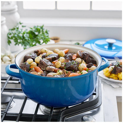Merten and Storck Enameled Iron Dutch Oven 5L Caribbean Blue