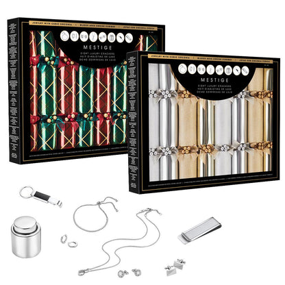 Mestige Luxury Crackers With Gifts 8 Pack