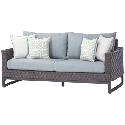 Milea 4 Piece Outdoor Lounge Set Blue