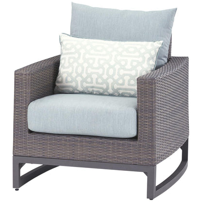 Milea 4 Piece Outdoor Lounge Set Blue