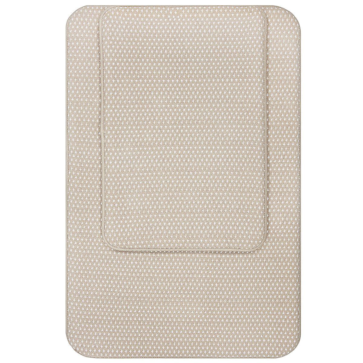 Mineral Spring Cotton Memory Foam Bathmat 2 Pack